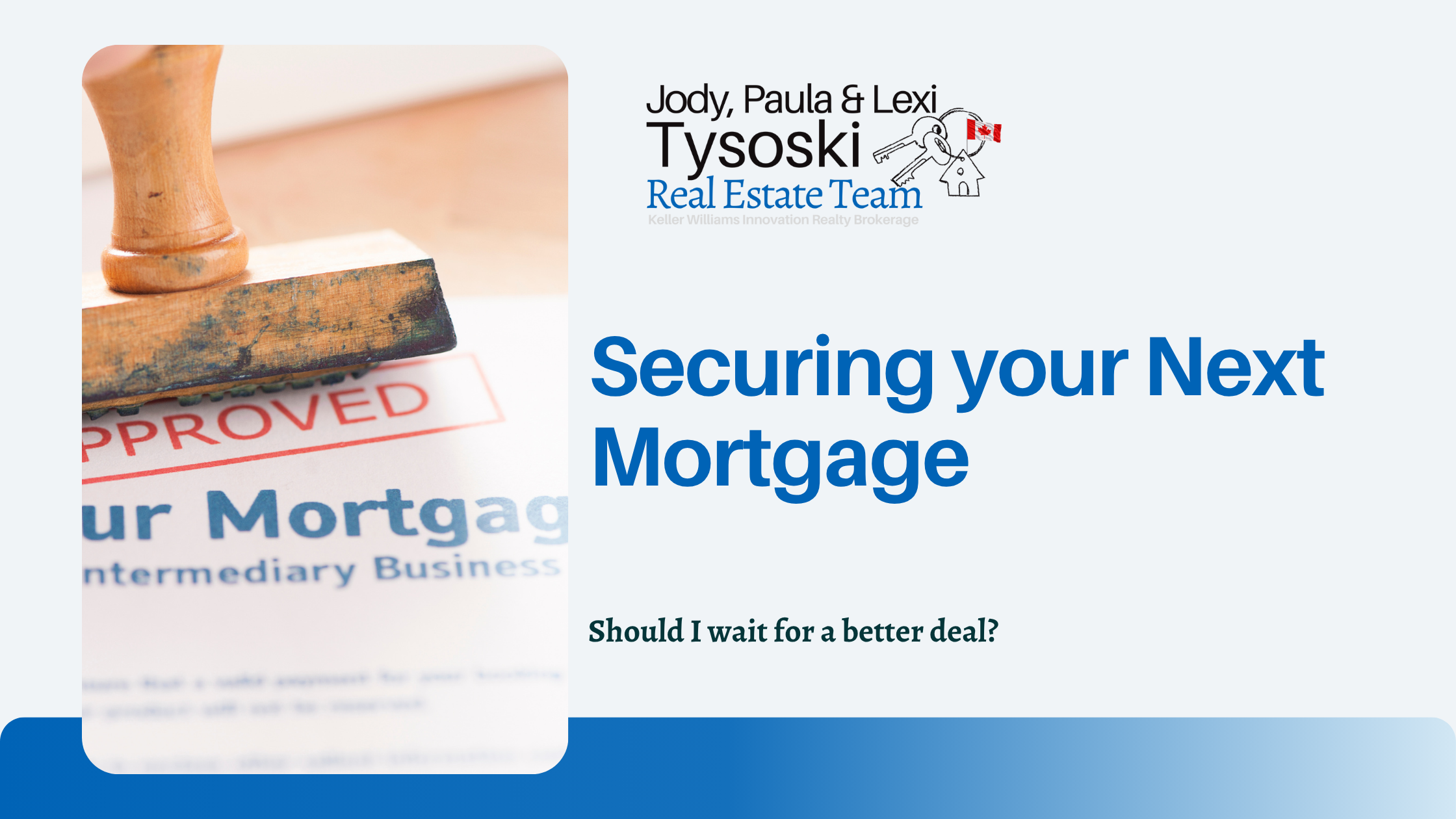 Now is the time to learn more about securing Your Next Mortgage!