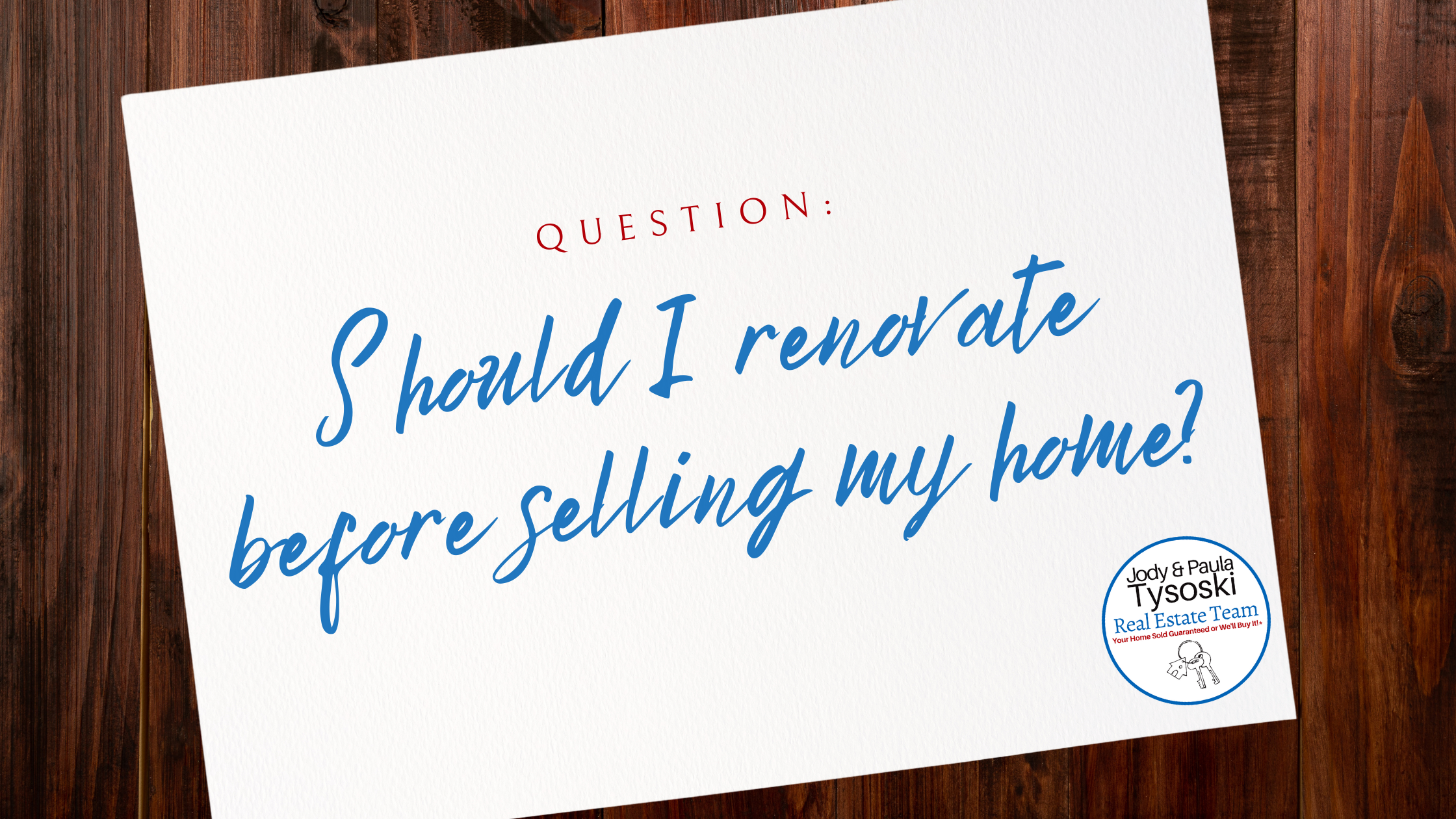 To Renovate or Not to Renovate: Maximizing Resale Value