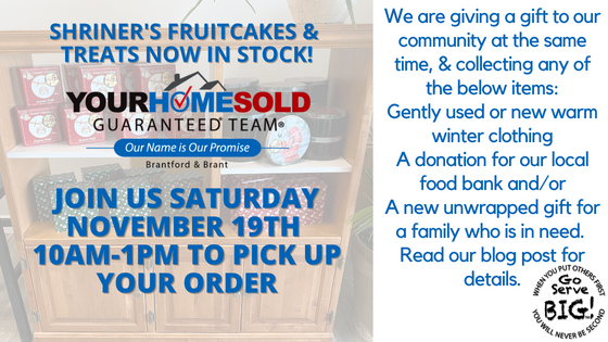 Shriner's Christmas Cakes are now in stock!